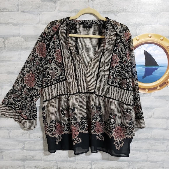 Lucky Brand Tops - Lucky Brand sheer tunic